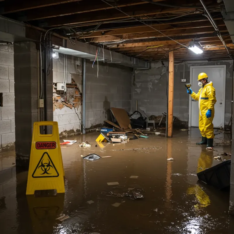 Flooded Basement Electrical Hazard in Tappan, NY Property